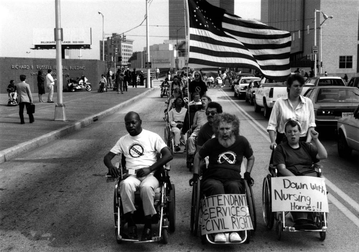 Disability Rights Protesters